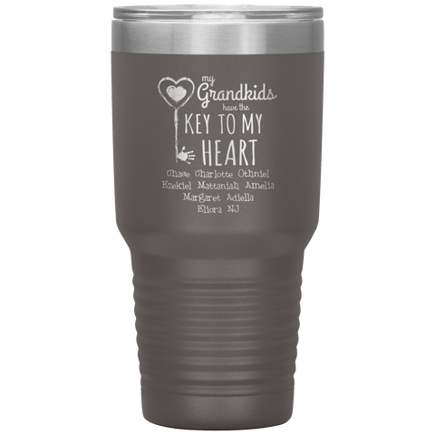 Image of My Grandkids Have The Key To My Heart Tumbler