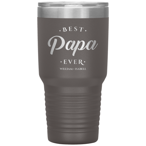Image of Best Papa Ever Personalized Tumbler