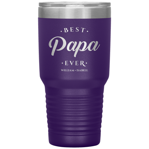 Image of Best Papa Ever Personalized Tumbler