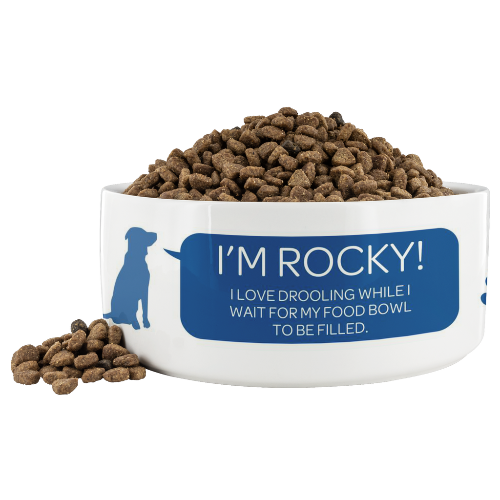 Personalized Ceramic Dog Bowl
