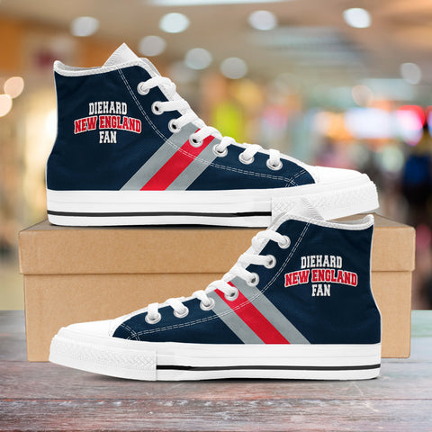 Image of Diehard New England Fan Sports High Top Shoes
