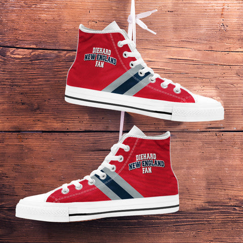 Image of Diehard New England Fan Sports High Top Shoes