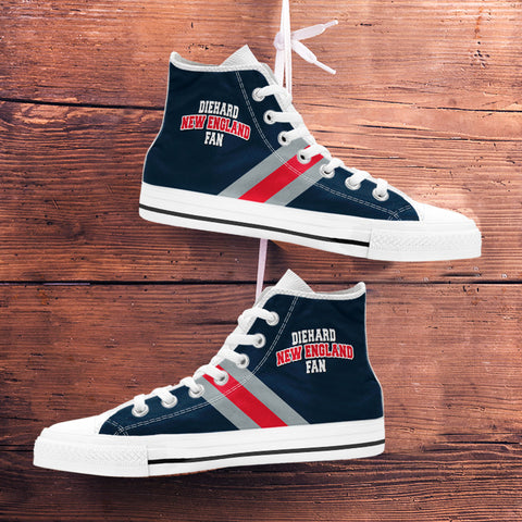 Image of Diehard New England Fan Sports High Top Shoes