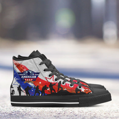 Image of American Veteran High Top Shoes Black