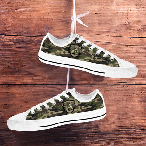 Image of Army Mom and Army Dad Camouflage Low Top Shoes