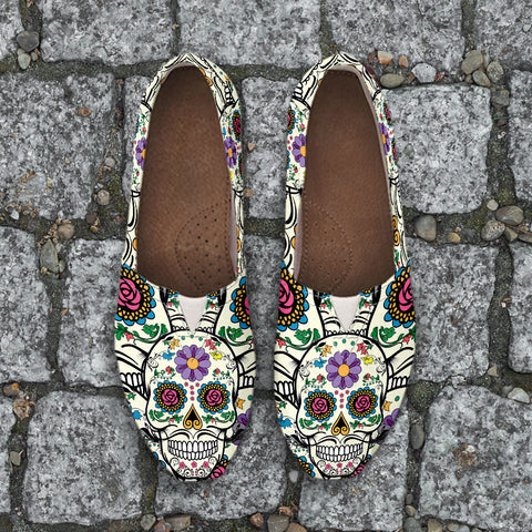 Image of Violet Sugar Skull Ladies Casuals