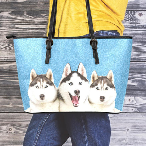 Image of Husky Large Leather Tote
