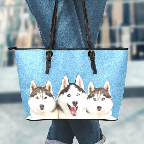 Image of Husky Large Leather Tote