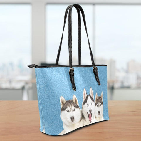 Image of Husky Large Leather Tote