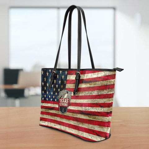 Image of Texas Strong Large Leather Tote Bag