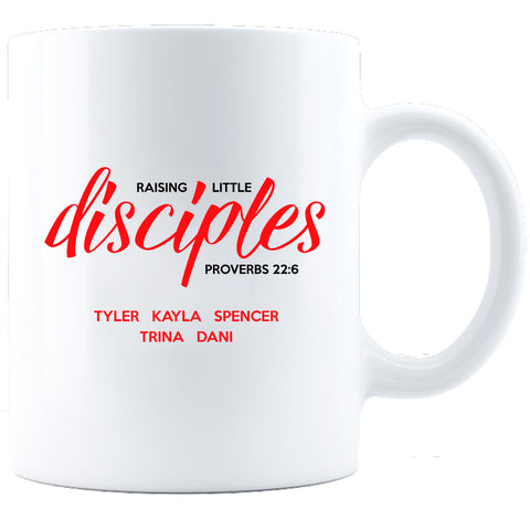 Image of Raising Disciples Personalized Ceramic Coffee Mug