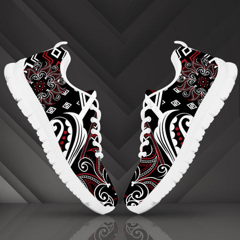 Image of Mandala Running Shoes Red and White