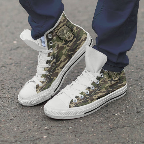 Image of Army Mom and Army Dad Camouflage High Top Shoes