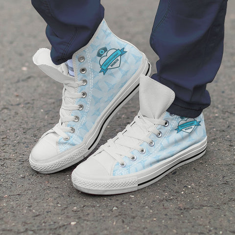 Image of Mississippi Nurse High Top Shoes Blue