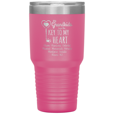 Image of My Grandkids Have The Key To My Heart Tumbler