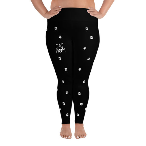 Image of Cat Mom Leggings Plus Size
