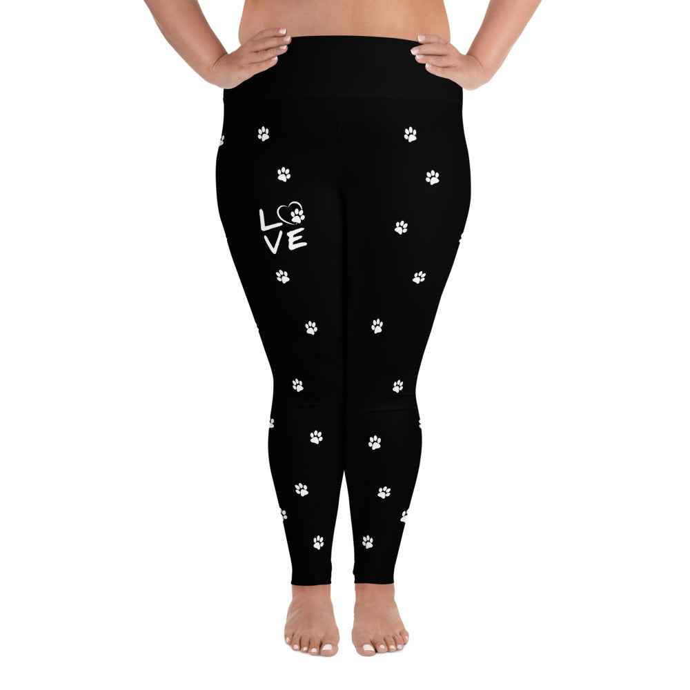 Love Paw Leggings Plus Size