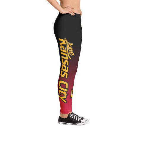Image of Love Kansas City Football Leggings