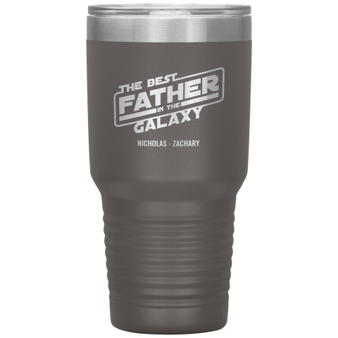 Image of The Best Father In The Galaxy Personalized Tumbler