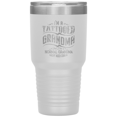 Image of Tattooed Grandma Polar Camel 30oz Stainless Steel Tumbler