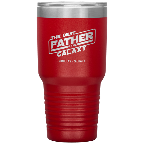 Image of The Best Father In The Galaxy Personalized Tumbler
