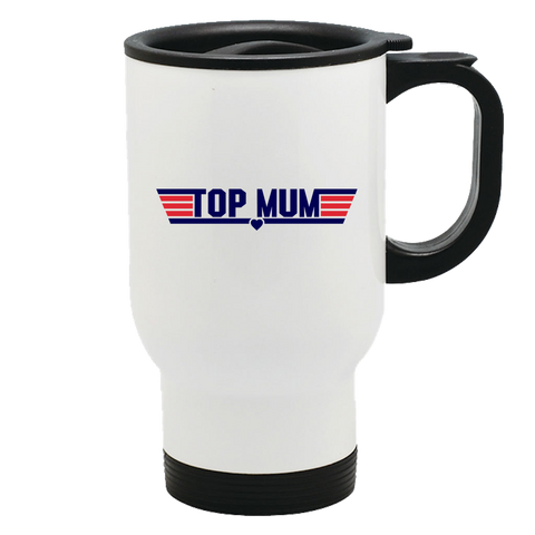 Image of Top Mum Metal Coffee and Tea Travel Mug