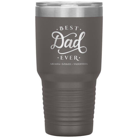 Image of Best Dad Ever Personalized Tumbler June 3