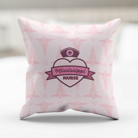 Image of Mississippi Nurse Pillowcase Pink