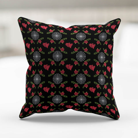Image of Love You To The Moon Sugar Skull Pillow Cover
