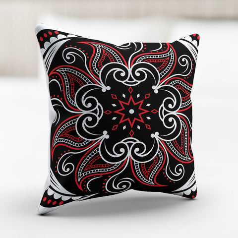 Image of Mandala Pillow Cover Black