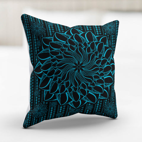 Image of Mandala Pillow Cover Turquoise