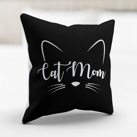 Image of Cat Mom Whiskers Pillow Cover