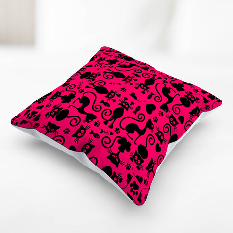 Image of Cats Pillowcase Pink