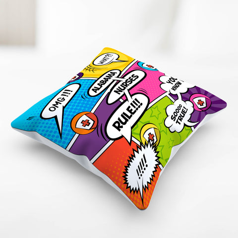 Image of Comic Alabama Nurse Pillowcase