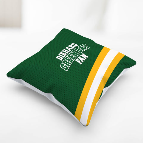 Image of Diehard Green Bay Fan Sports Pillowcase