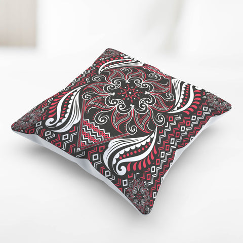 Image of Mandala Pillow Cover Pink and Gray