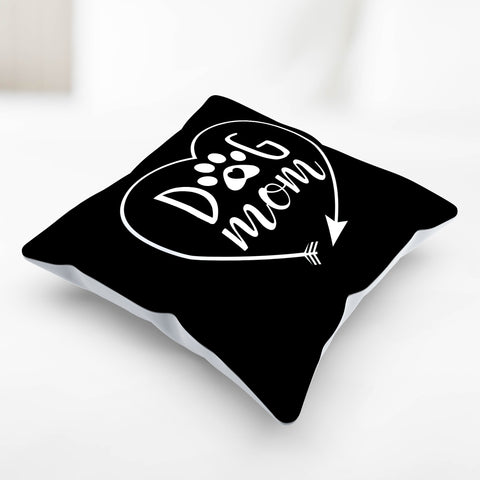 Image of Dog Mom Heart Pillow Cover
