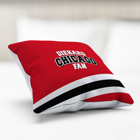 Image of Diehard Chicago Fan Spots Pillow Cover