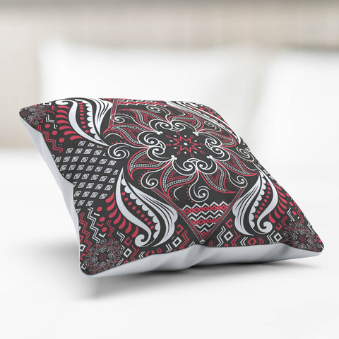 Image of Mandala Pillow Cover Pink and Gray