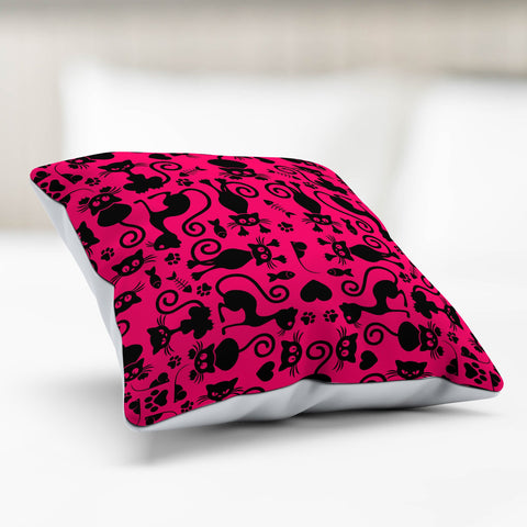 Image of Cats Pillowcase Pink