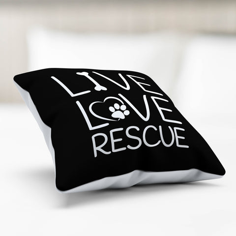 Image of Live Love Rescue Pillow Cover