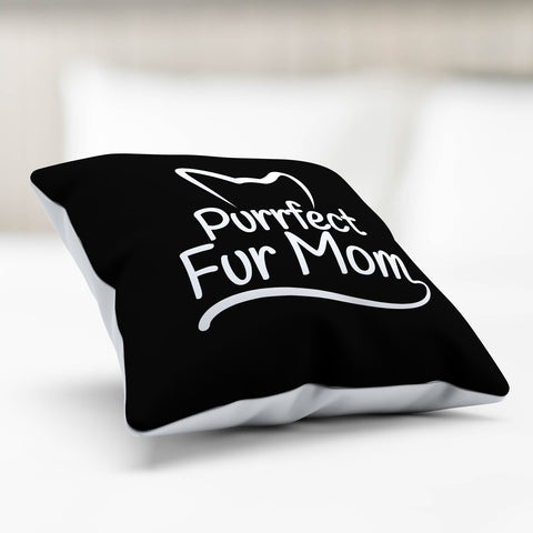 Image of Purrfect Fur Mom Pillow Cover
