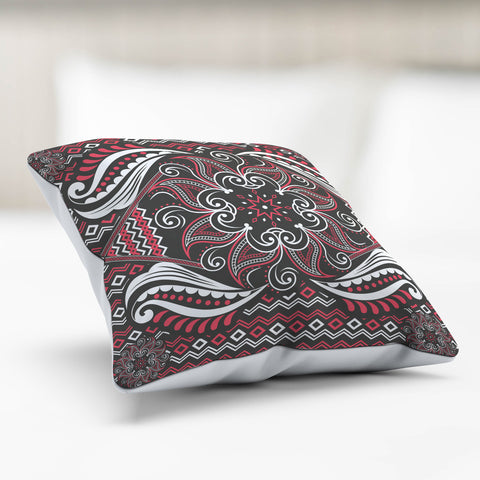 Image of Mandala Pillow Cover Pink and Gray