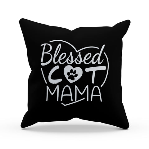 Image of Blessed Cat Mama Pillow Cover
