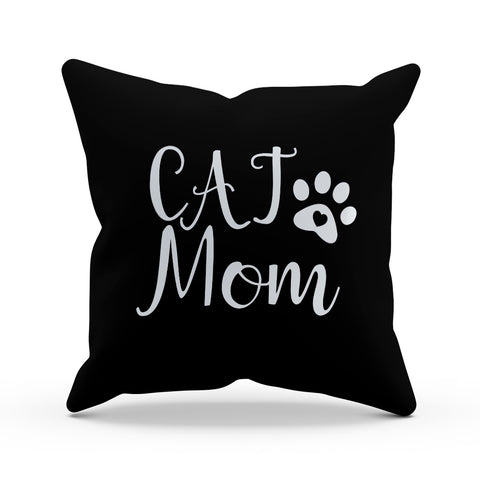 Image of Cat Mom Paw Pillow Cover