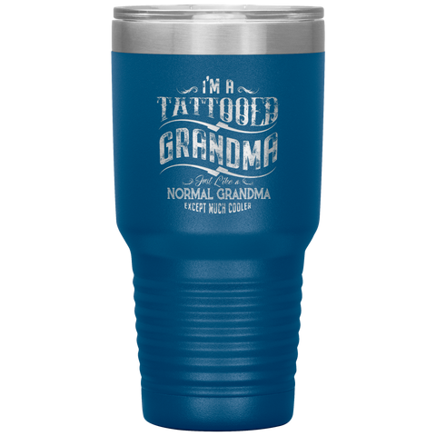 Image of Tattooed Grandma Polar Camel 30oz Stainless Steel Tumbler