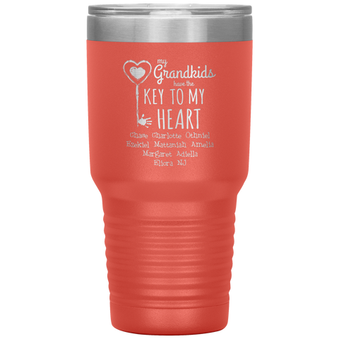 Image of My Grandkids Have The Key To My Heart Tumbler