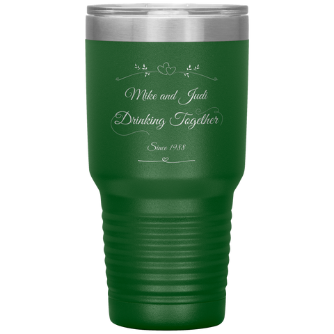 Image of Drinking Together Since Personalized 30oz Tumbler