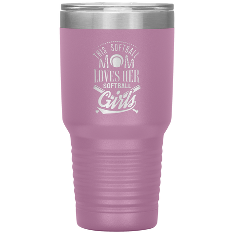 Image of This Softball Mom Loves Her Softball Girls Tumbler