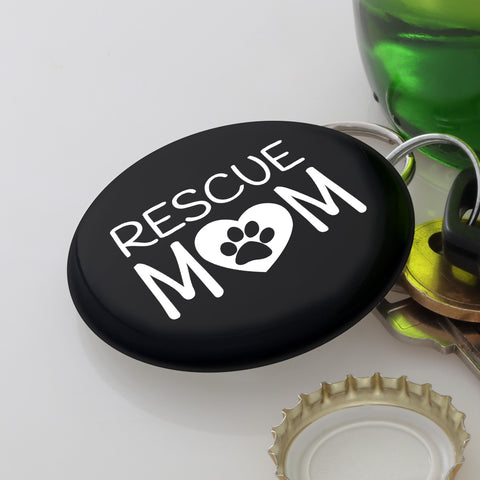Image of Rescue Mom Magnetic Bottle Opener Keychain